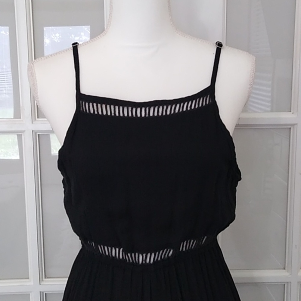 NEW Tiare Hawaii Spaghetti Strap Lattice Crochet Back Maxi Dress - One Size - Picture 6 of 15